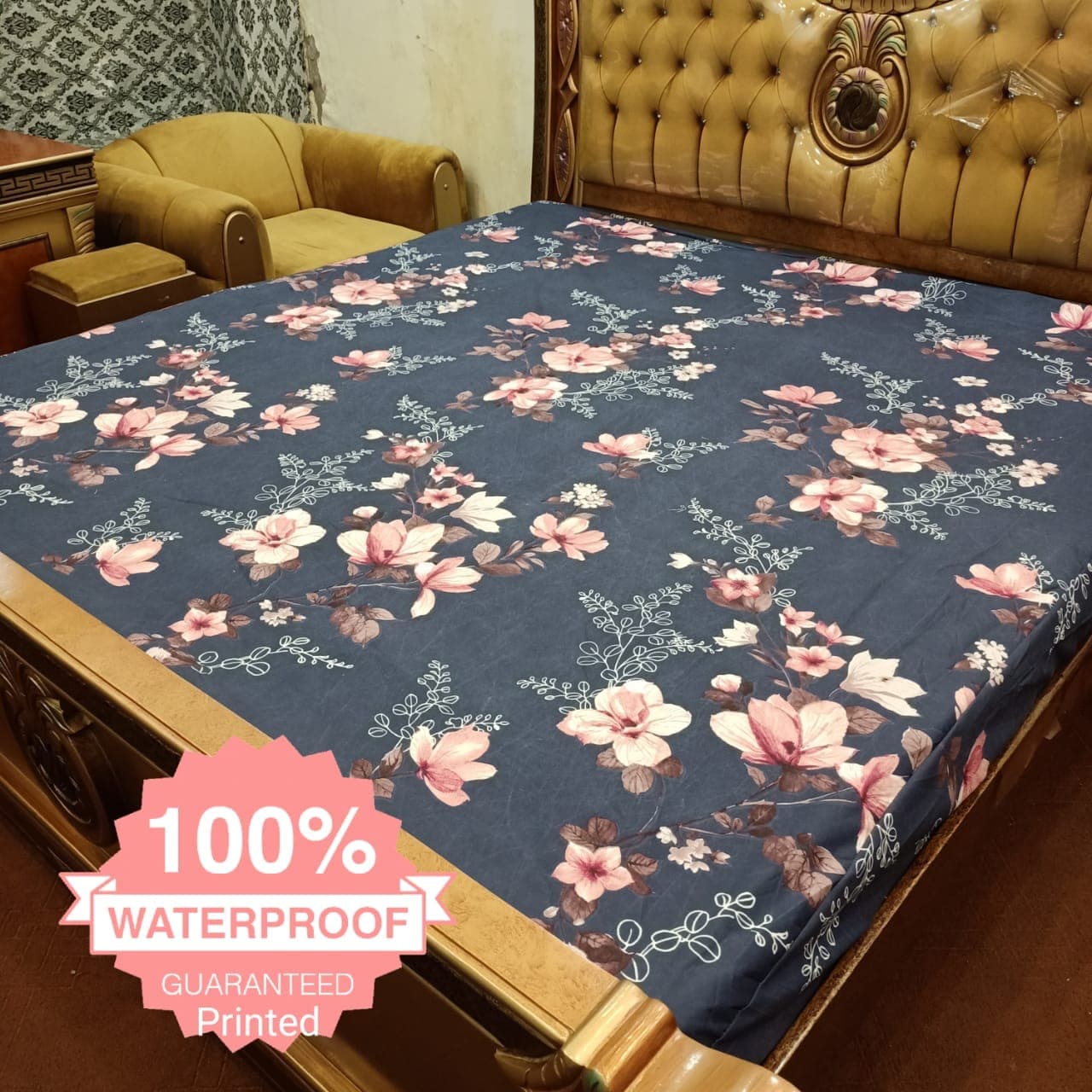 Printed Mattress Cover - Waterproof